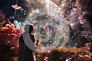 Explore the concept of a floralthemed augmented