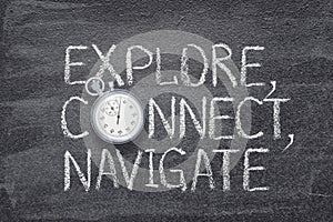 Explore, connect, navigate watch