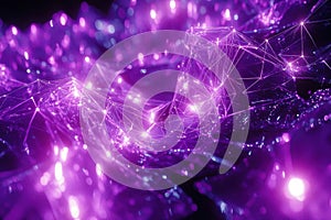 Explore Connection Points and Nodes Form Abstract Structure, Data Technology Themes