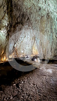 Explore the depth inside the Stopica cave, Zlatibor, Serbia