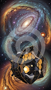 Explore the depths of the universe with the James Webb Telescope,