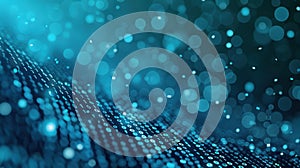 Explore the digital realm with this vibrant blue background featuring binary code, symbolizing data security and tech innovation