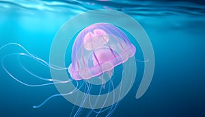 Macro Jellyfish Photography â Translucent Elegance and Light Play photo