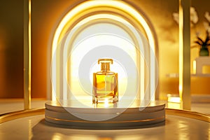 Explore the fresh, floral scent of bespoke designer perfume displayed elegantly on a chic cologne shelf