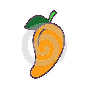 Colorfully mango logo vector art. photo