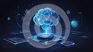 imaginative defi visuals: AI's prowess in rendering. ai generated