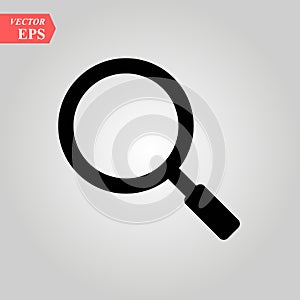 Explore. loup sign icon or loupe inspect tool .find vector illustration modern symbol for mobile app and website.