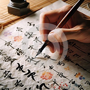 Mastery of Brush: Writing Ancient Chinese Characters, Generative AI.