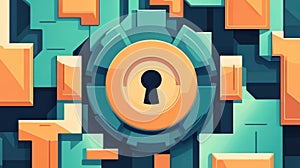 Explore a modern D illustration showcasing endpoint security with a vibrant cartoon style for safe system protection