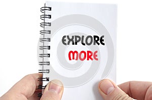 Explore more text concept