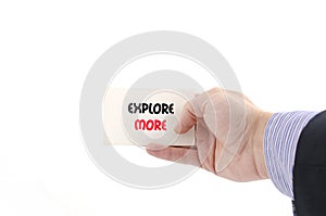 Explore more text concept