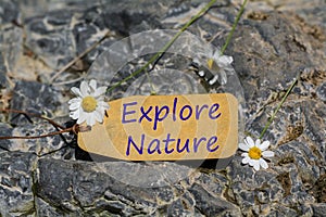 Explore nature label