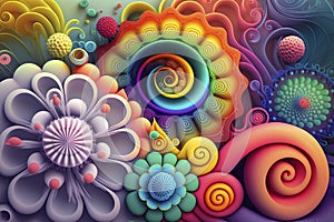 Colorful background illustrations that are bound to captivate any art lover or enthusiast. photo