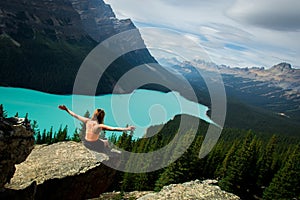 Explore Peyto Lake, Rocky Mountains, Banff National Park, Canada