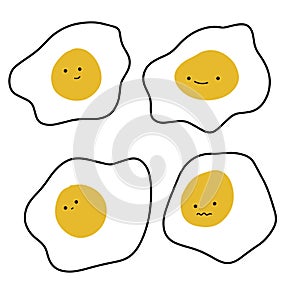 Playful Egg Characters with Different Emotions Creative Projects