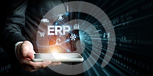 Modern Enterprise Resource Planning Technology with AI Integration for Business Efficiency and Data Management Solutions