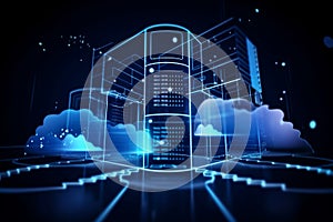 Smart Data Exchange Technology: Cloud Network Connecting to Internet Servers for Secure Online Storage