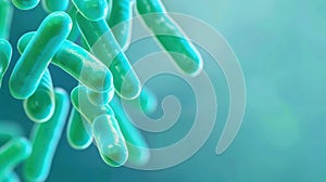 Explore stunning 3D illustrations of bluecolored prokaryotic microorganisms bacteria and bacterium