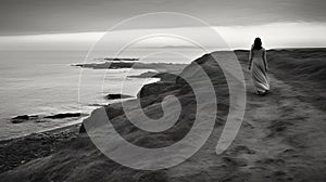 Hill Coast Art Composition In B&w Photography By Adams Featured In Vogue