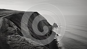 Hill Coast Art Composition In B&w Photography By Adams Featured In Vogue