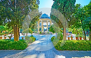 Explore Tomb of Hafez complex, Shiraz, Iran