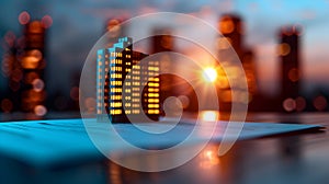 Concept Holo Blue Render Miniature Model Maquet