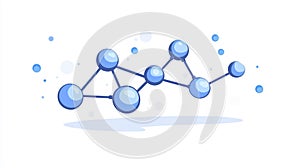 Explore the vibrant and engaging molecular structure of ethanol in a modern flat illustration with textures