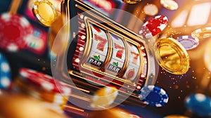 Mobile Casino App Interface with Vibrant Elements