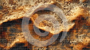 Detailed Geochemical Soil Sampling Grid in Rural Landscape Visualization