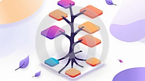 Explore the world of AI with stunning 3D graphics that clarify decision trees and logic paths for better understanding photo
