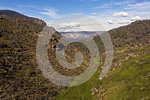 The Explorers Range in The Blue Mountains in Australia