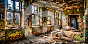 Exploring the Abandoned Vier Ferkel Building A Glimpse into Urban Decay and Architectural History Through Urban