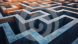 Exploring the complexity of economic policy decisions through a maze landscape with numerous pathways and decision