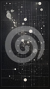 Exploring the Cosmos: A Closeup View of Metallic Galactic Circle photo