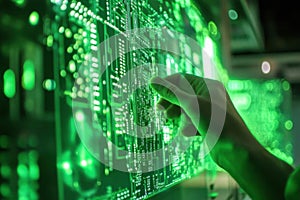 Exploring Digital Circuits, A Glowing Green Technological Journey