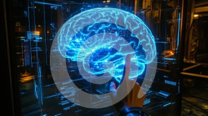 Exploring the Digital Mind, Holographic Brain, Future of Technology, Data Visualization