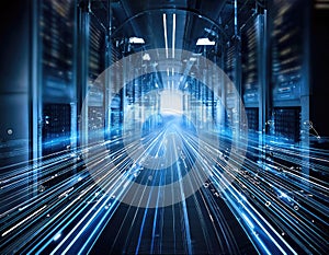 Digital Nexus: Data Streams and Automation. Generated with AI
