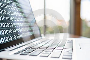 Exploring the Digital World: Horizontal Abstract Binary Code Representation