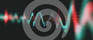 Exploring the dynamics of abstract sound waves and geometric forms in modern design