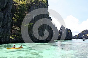 Exploring el nido palawn by kayak