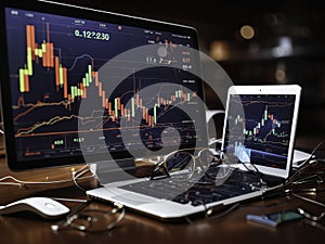 Trading Charts on a Display