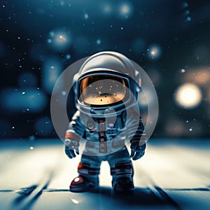 Exploring the Exhilarating World of an Astronaut in a Realistic Spacesuit and Helmet. Perfect for Posters and Landing Pages.
