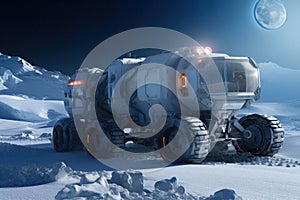 Exploring Frozen Frontiers: Moon Rover Expedition.