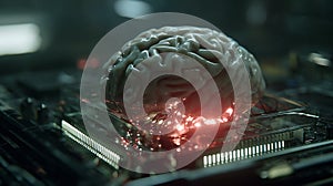 Artificial intelligence brain ai neural network deep learning technology concept digital mind