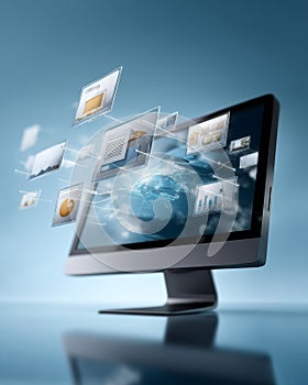 Exploring the Future of Online Learning Through Innovative EdTech Solutions on Computer Screens photo