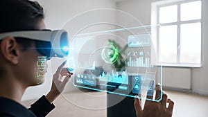 Exploring the Future: VR Interface and Data Visualization