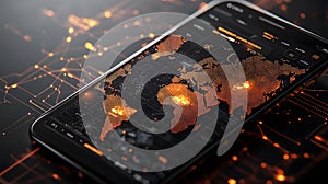 Exploring Global Connections Through a Futuristic Mobile Interface