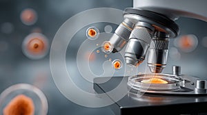 Exploring the Intersection of AI and Science with a Microscope and Vibrant Orange Liquid