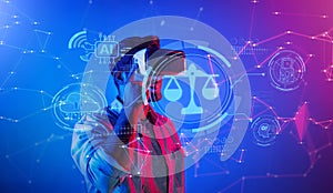 Exploring the Intersection of Artificial Intelligence, Ethics, and Law in the Digital Age with Virtual Reality