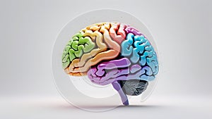 Exploring the Intricacies of the Human Brain: A Stunning 3D Render Visualization of Neuroanatomy